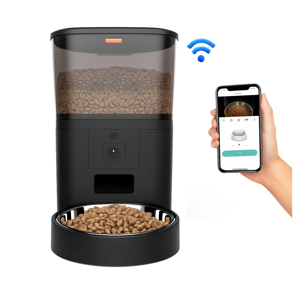 6L Smart Pet Feeder with HD Camera & App Control – Lenzberry