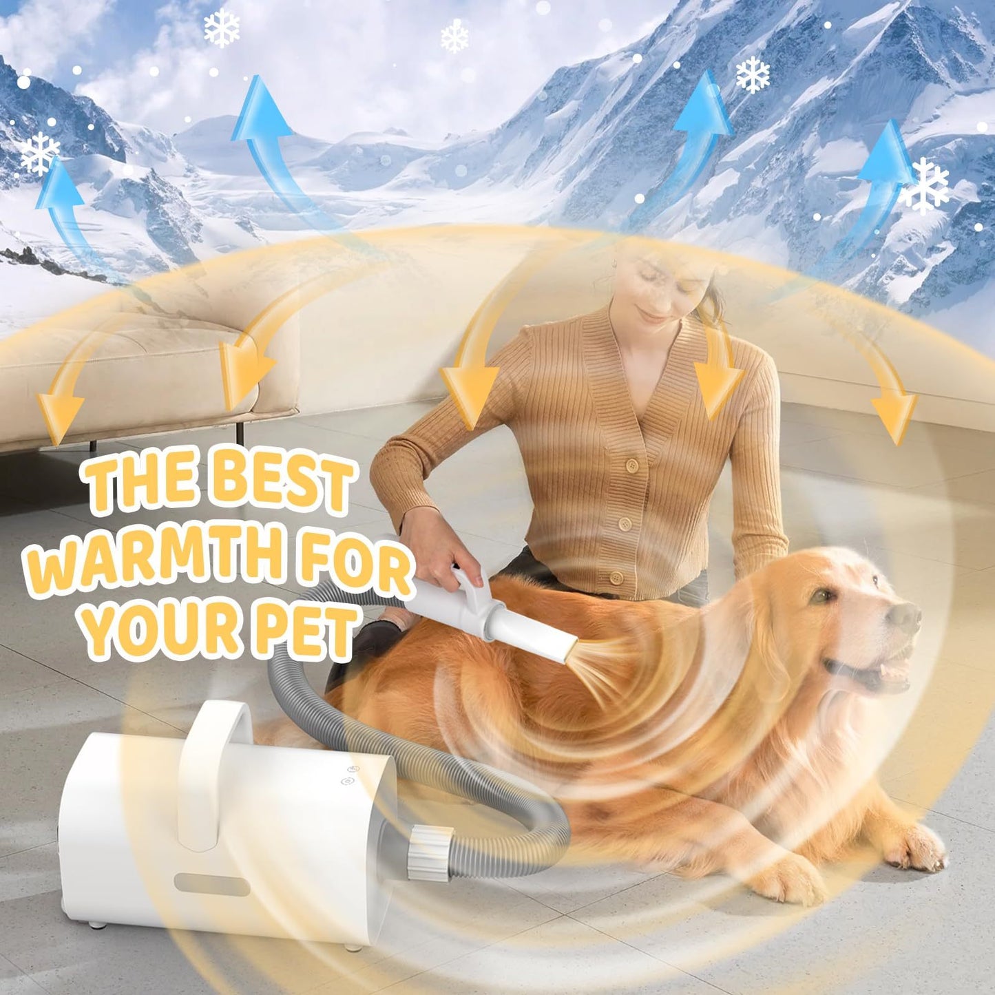 4-in-1 Smart Handle Pet Hair Dryer